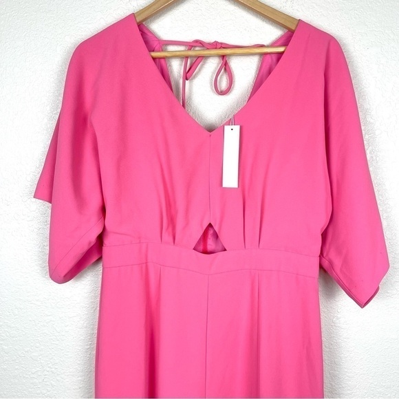 Trina Turk Short Sleeve V-Neck Jumpsuit‎ Size 8 Women - Picture 2 of 14